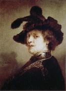 REMBRANDT Harmenszoon van Rijn Self-Portrait in Fancy Dress Germany oil painting artist
